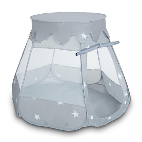 Selonis Baby Spielzelt Zelt 105X90 cm Kinder, Grau Selonis Baby Spielzelt Zelt 105X90 cm Kinder, Grau von SELONIS