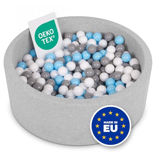 SELONIS Bällebad Kinder 90x30cm Bällepool für Baby 200 Bälle Enthalten von SELONIS
