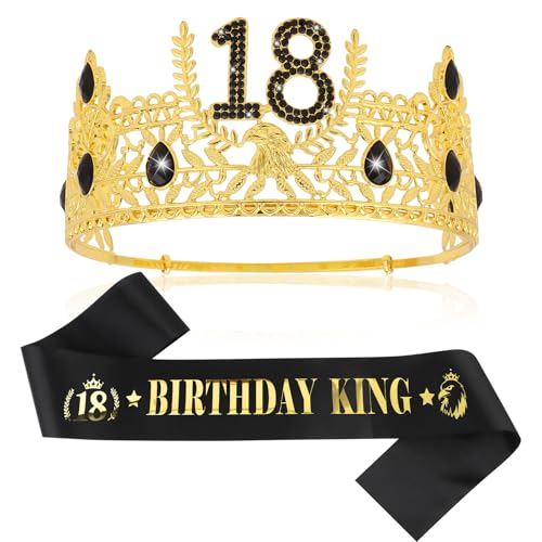 Semato 18. Geburtstag König Krone und Schärpe Set für Herren Semato 18. Geburtstag König Krone und Schärpe Set für Herren von Semato