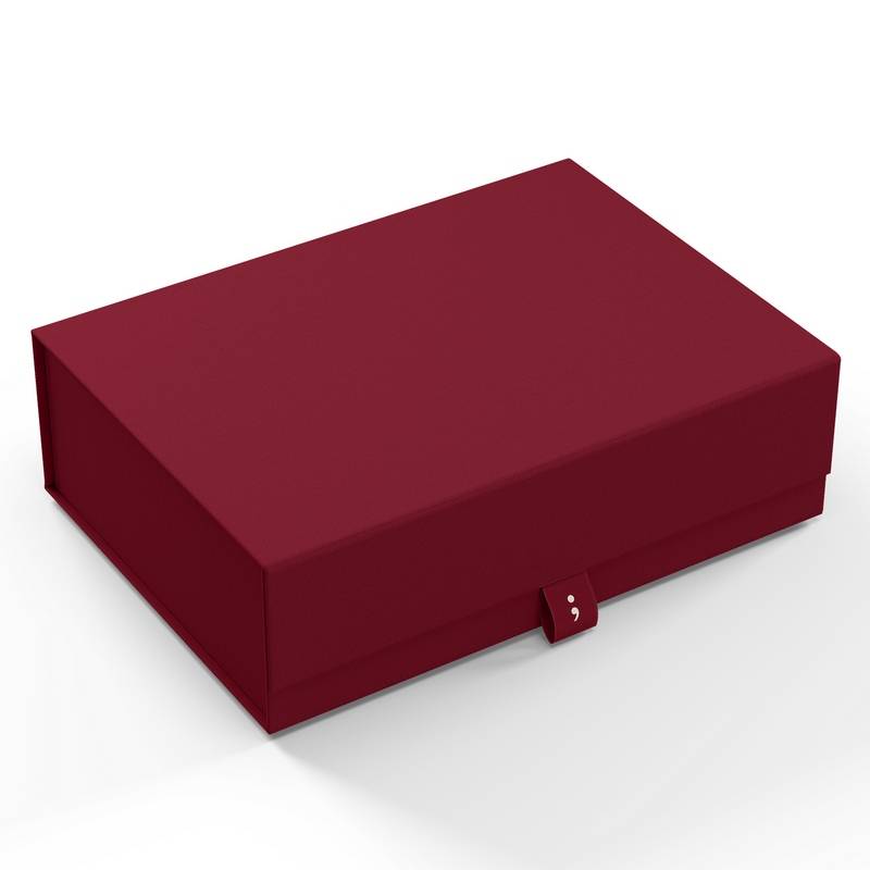 Semikolon Aufbewahrungsbox Heritage Line 4Rooms S Burgundy von Semikolon