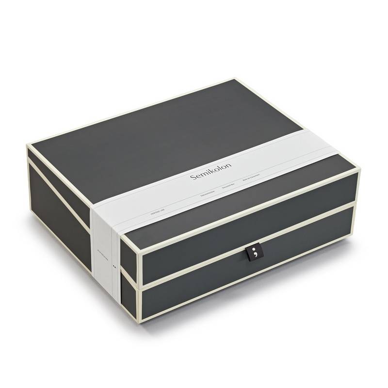 Semikolon Dokumentenbox Heritage Line A4 Lava Stone von Semikolon