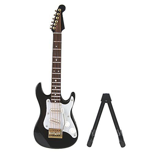 Semme Mini -Gitarre, 14 cm / 5,5 in Kleinem Gitarrengitarrendekor mit Erheblicher Robustheit für Kunst oder Musikbegeisterte (Black) von Semme