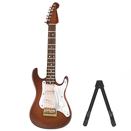 Semme Mini -Gitarre, 14 cm / 5,5 in Kleinem Gitarrengitarrendekor mit Erheblicher Robustheit für Kunst oder Musikbegeisterte (Weißes Café) von Semme