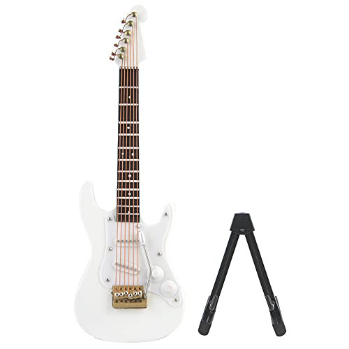 Semme Mini -Gitarre, 14 cm / 5,5 in Kleinem Gitarrengitarrendekor mit Erheblicher Robustheit für Kunst oder Musikbegeisterte (White) von Semme