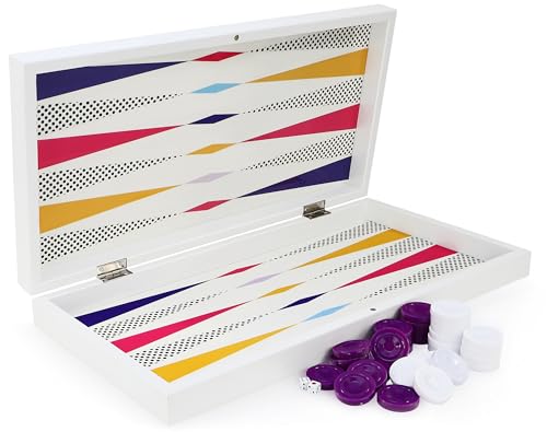 Wunderschöne Bunte Design Backgammon TAVLA XXL von Semus