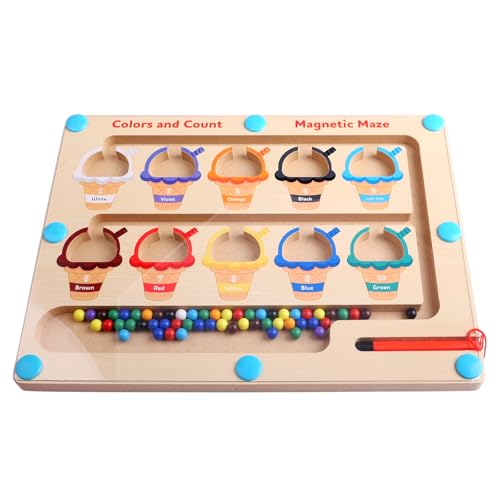 Montessori Spielzeug ab 2 3 4 5 6 Jahre Magnetspiel Labyrinth Holzspielzeug Kinderspielzeug Eiscreme Zahlenlabyrinth Gegeben an Mädchen und Junge Klassifizierte Spielgeschenke Geburtstag für Kinder Montessori Spielzeug ab 2 3 4 5 6 Jahre Magnetspiel Labyrinth Holzspielzeug Kinderspielzeug Eiscreme Zahlenlabyrinth Gegeben an Mädchen und Junge Klassifizierte Spielgeschenke Geburtstag für Kinder von SenaiMy