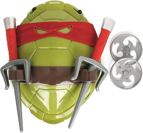Schildkröte Shell für Kinder Cosplay Halloween Cartoon Ninja Kostüm Party, Super Hero Cosplay Kostüm (Red) von Senbeeda