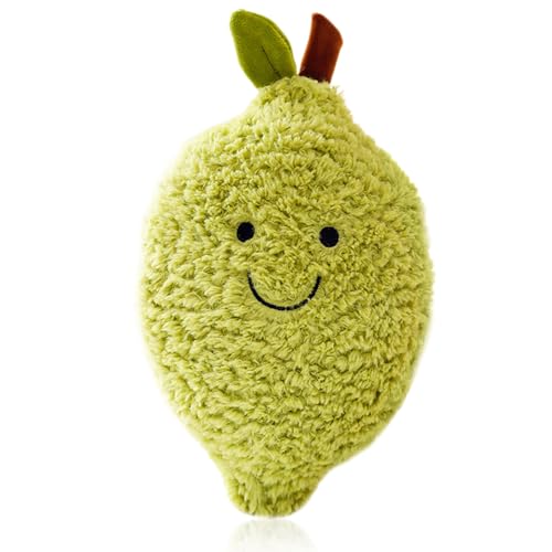 Stofftier Aus Weichem Plüsch Niedliches - 1 Stück Plüschtier Stofftier Plüschkissen Spielzeug Obst Plüschtiere Plüsch Spielzeug Kissen Puppe Kissen Für Kinder Mädchen Jungen (25 cm, Zitrone) von Senchinner