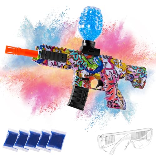 Gel Blaster, Sendowtek Gel Ball Gun mit 50000 Munitions und Schutzbrille, Gel Gun Pistole Elektrisch Wiederaufladbaren für 12+ Kinder Jahren Outdoor-Aktivitäten von Sendowtek