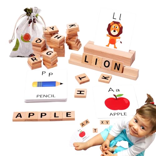 Senermter Alphabet Lernkarten | Kinder Lernspielkarten | Interaktives Pädagogisches Lernspiel Für Kindergarten Vorschule & Homeschooling Zur Frühförderung Von Und Mädchen von Senermter