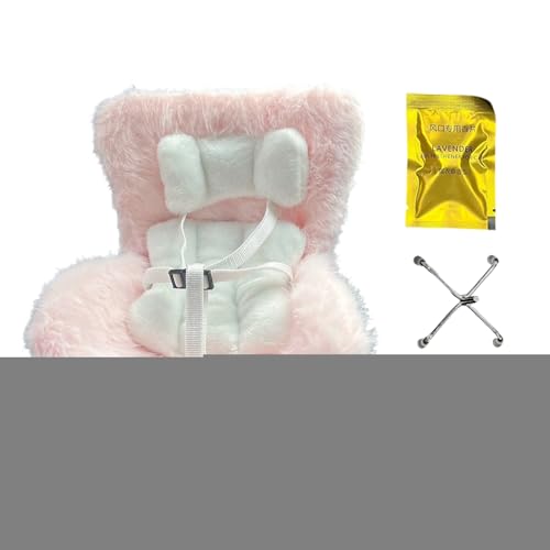Senermter Baby Puppen Autositz | Autositz für Wiedergeborene Puppen - Niedliches 17cm Plüsch-Bettchen Für Geschäftsreisen Kinderzimmer, Mädchen Kollektion Kinderspielzeug Dekoration von Senermter