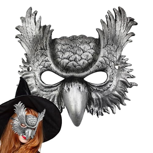 Senermter Eulenmaske für Erwachsene, Halloween-Eulenmaske - Feiertags-Eulenmaske | Einzigartige Eulenmaske für Party, Halloween-Eulenmaske für Tier-Cosplay-Kostüm-Requisiten Senermter Eulenmaske für Erwachsene, Halloween-Eulenmaske - Feiertags-Eulenmaske | Einzigartige Eulenmaske für Party, Halloween-Eulenmaske für Tier-Cosplay-Kostüm-Requisiten von Senermter