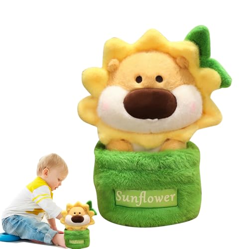 Senermter Hamster ausgestopftes Tier, Hamster Plüschspielzeug | Sonnenblumenhamsterpuppe mit Blumentopf,Animal Desktop Ornament, Plüschpuppe für Bett, Sofa, Wohnzimmer, Schlafzimmer Senermter Hamster ausgestopftes Tier, Hamster Plüschspielzeug | Sonnenblumenhamsterpuppe mit Blumentopf,Animal Desktop Ornament, Plüschpuppe für Bett, Sofa, Wohnzimmer, Schlafzimmer von Senermter