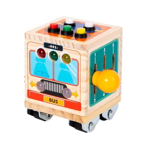 Senermter Holzauto für Kleinkind, Holzbusspielzeug - Kinderspielzeugfahrzeug interaktiver Holzwagen | Kompaktes Kleinkindautomodell rotiertes Fahrzeug für Kinder über 3 Jahre alt Senermter Holzauto für Kleinkind, Holzbusspielzeug - Kinderspielzeugfahrzeug interaktiver Holzwagen | Kompaktes Kleinkindautomodell rotiertes Fahrzeug für Kinder über 3 Jahre alt von Senermter