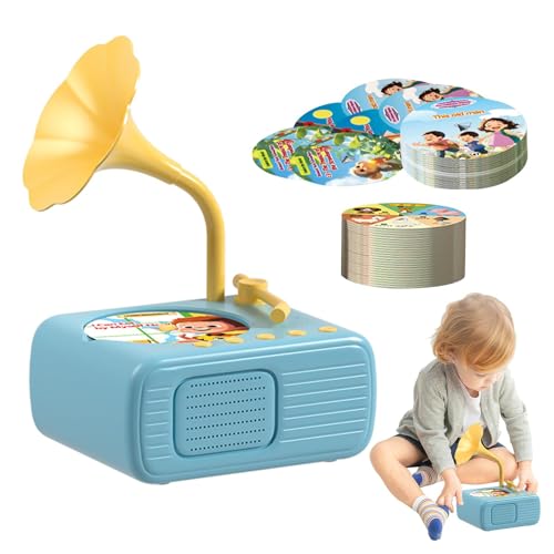 Grammophon Für Kinder Mit 96 Karten, Grammophon Plattenspieler Für Kinder, Grammophon Kinder Spielzeug, Grammophon Kinder Mit Platten Grammophon Für Kinder Mit 96 Karten, Grammophon Plattenspieler Für Kinder, Grammophon Kinder Spielzeug, Grammophon Kinder Mit Platten von Senermter