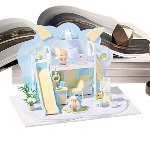 Senermter Miniatur-Bausatz,Schaf-förmiges Miniaturhaus Bausatz | Bastelspielzeug Deko Für Kinder Jugendliche Erwachsene Senermter Miniatur-Bausatz,Schaf-förmiges Miniaturhaus Bausatz | Bastelspielzeug Deko Für Kinder Jugendliche Erwachsene von Senermter