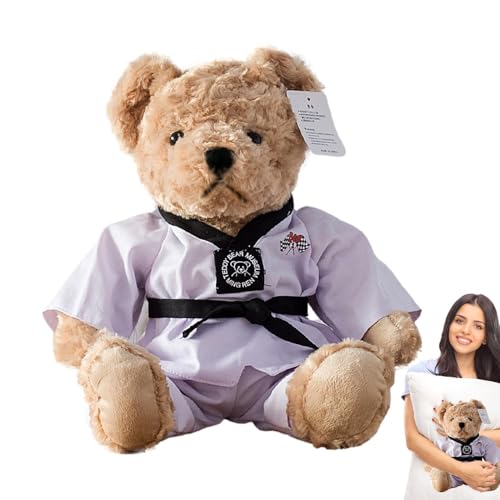 Senermter Süßes Taekwondo-Bär-Plüschtier, Stofftier-Bär-Puppe, kreatives Plüschtier, Stofftier-Bär-Puppe, Plüschpuppenspielzeug für den Kindergeburtstag Senermter Süßes Taekwondo-Bär-Plüschtier, Stofftier-Bär-Puppe, kreatives Plüschtier, Stofftier-Bär-Puppe, Plüschpuppenspielzeug für den Kindergeburtstag von Senermter