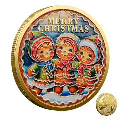 Senermter Weihnachts-Gedenkmünze, Neuheitsmünze | Cartoon-Design, gefälschte Münze, Gedenk-Souvenir - Partyzubehör für die Feiertagsdekoration für Familienfeiern Senermter Weihnachts-Gedenkmünze, Neuheitsmünze | Cartoon-Design, gefälschte Münze, Gedenk-Souvenir - Partyzubehör für die Feiertagsdekoration für Familienfeiern von Senermter