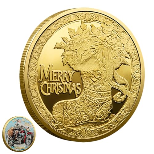 Senermter Weihnachtsmarke, Weihnachtsmünze - Cartoon-Design, gefälschte Münze, Gedenk-Souvenir,Partyzubehör für die Feiertagsdekoration für Familienfeiern Senermter Weihnachtsmarke, Weihnachtsmünze - Cartoon-Design, gefälschte Münze, Gedenk-Souvenir,Partyzubehör für die Feiertagsdekoration für Familienfeiern von Senermter