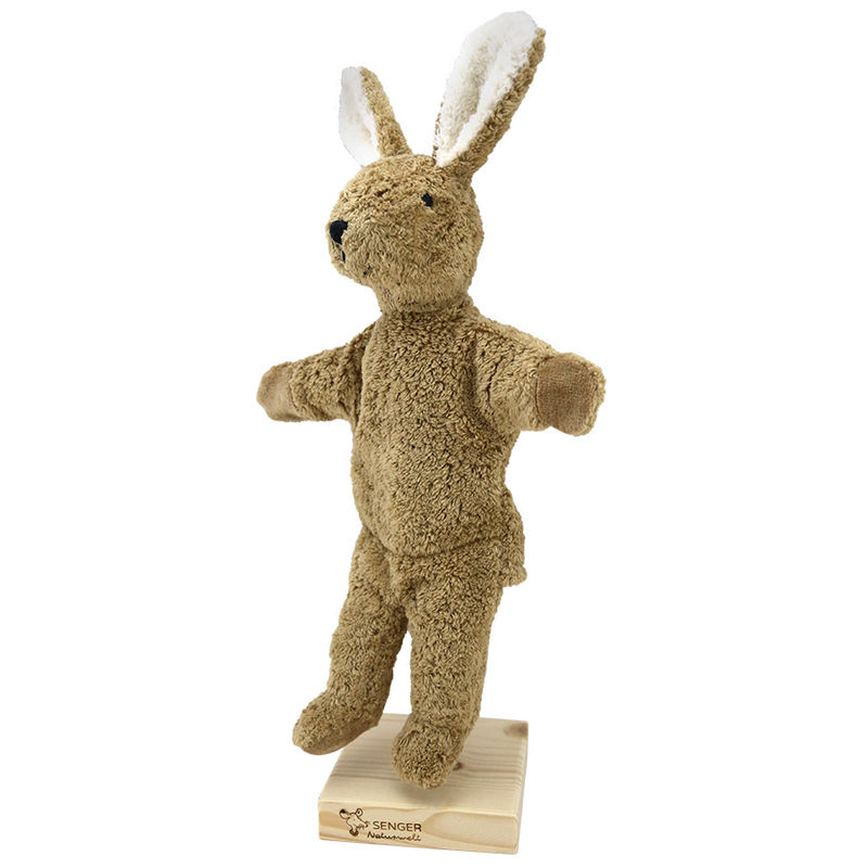 Handspielpuppe HASE (34x27) in braun von Senger-Naturwelt