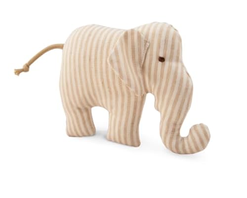 SENGER NATURWELT Greifling Elefant, Beige I Waschbares Kuscheltier aus GOTS-zertifizierten Materialien I Kuschelfreund für erste Greifversuche von Senger Naturwelt