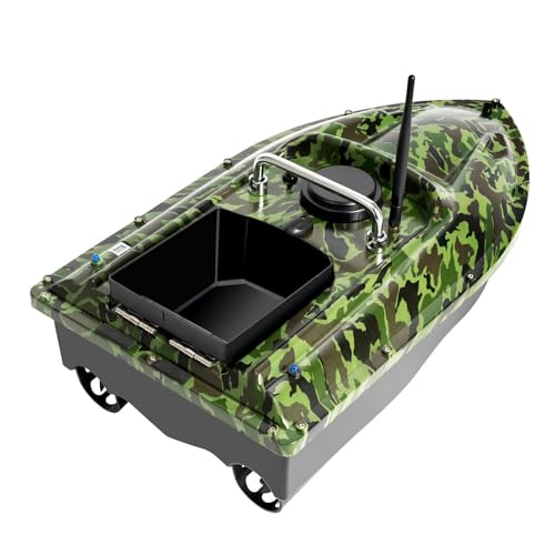 500 m, 1,5 kg, Doppelmotoren, Boot, ferngesteuert, Köderboot, kabellos, Fischerboot, Bootsboot, Angelboot, Feed Ship, für Nachtfischen, Camouflage 500 m, 1,5 kg, Doppelmotoren, Boot, ferngesteuert, Köderboot, kabellos, Fischerboot, Bootsboot, Angelboot, Feed Ship, für Nachtfischen, Camouflage von Sengfwin