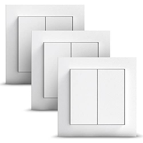 GIRA + Senic Friends of Hue Smart Switch | Kabelloser Homekit Lichtschalter & Dimmer | Kompatibel mit Philips Hue & Tado | Keine Batterien, kein Aufladen | Made in Germany | 3x Weiß Matt GIRA + Senic Friends of Hue Smart Switch | Kabelloser Homekit Lichtschalter & Dimmer | Kompatibel mit Philips Hue & Tado | Keine Batterien, kein Aufladen | Made in Germany | 3x Weiß Matt von Senic
