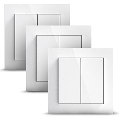 GIRA + Senic Friends of Hue Smart Switch | Kabelloser Homekit Lichtschalter & Dimmer | Kompatibel mit Philips Hue & Tado | Keine Batterien, kein Aufladen | Made in Germany | 3x Weiß GIRA + Senic Friends of Hue Smart Switch | Kabelloser Homekit Lichtschalter & Dimmer | Kompatibel mit Philips Hue & Tado | Keine Batterien, kein Aufladen | Made in Germany | 3x Weiß von Senic