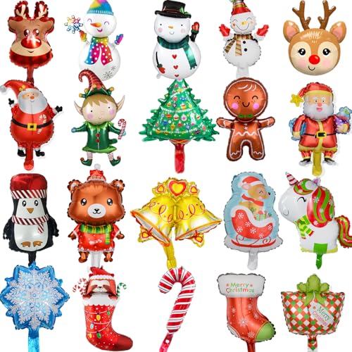 20 Stück Weihnachtsluftballons Folienballons Weihnachten Luftballons Helium Weihnachtsballons Weihnachtsparty Deko Weihnachtsdeko Ballons 20 Stück Weihnachtsluftballons Folienballons Weihnachten Luftballons Helium Weihnachtsballons Weihnachtsparty Deko Weihnachtsdeko Ballons von Senidea