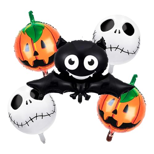 5 Stück Halloween Luftballons Fledermaus Halloween Folienballons Fledermaus Riese, Halloween Deko Fledermäuse Helium Luftballons 5 Stück Halloween Luftballons Fledermaus Halloween Folienballons Fledermaus Riese, Halloween Deko Fledermäuse Helium Luftballons von Senidea