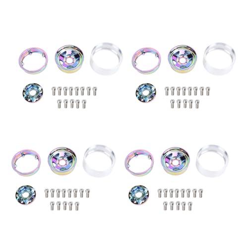 Senrusa 4 Stück 1,9 Zoll Beadlock-Felge aus Aluminiumlegierung, Bunte, leichte Felgennaben für 1/10 RC Crawler Senrusa 4 Stück 1,9 Zoll Beadlock-Felge aus Aluminiumlegierung, Bunte, leichte Felgennaben für 1/10 RC Crawler von Senrusa