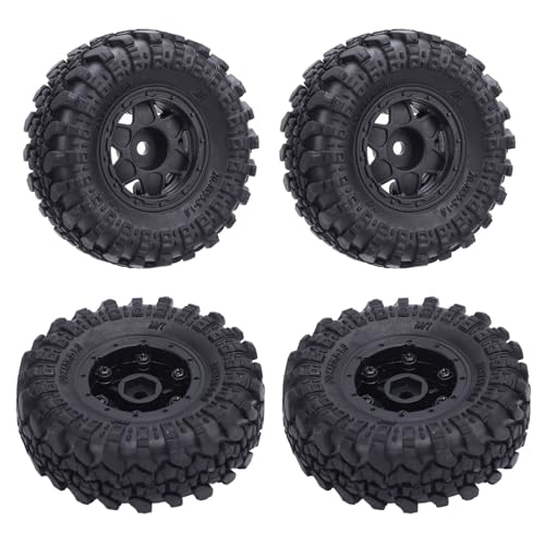 Senrusa 4PCS RC Truck Tires for AXIAL SCX24 1/24 Plastic RC Truck Wheel Tire Parts for Replacement Upgrade von Senrusa