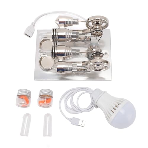 Stirlingmotor-Modell, pädagogisches LED-Stirling, wissenschaftliches Physikmodell für den Physiklaborunterricht von Kindern Stirlingmotor-Modell, pädagogisches LED-Stirling, wissenschaftliches Physikmodell für den Physiklaborunterricht von Kindern von Senrusa