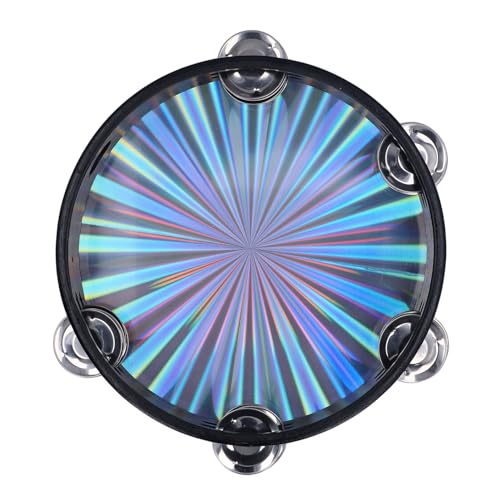 Strahlendem Tamburin reflektierendes klares knuspriges Klang Doppelreihe Glockentrommel Handpercussion Instrument (8 Inch) von Senrusa