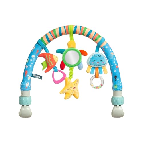 Sensillo - Bogen Kinderwagen Spielzeug, Spielbogen, Kinderwagenkette Spielzeug Hängespielzeug Babyschale Kinderbett, Spielzeug für Babys & Kleinkinder ab Geburt - Ozean Sensillo - Bogen Kinderwagen Spielzeug, Spielbogen, Kinderwagenkette Spielzeug Hängespielzeug Babyschale Kinderbett, Spielzeug für Babys & Kleinkinder ab Geburt - Ozean von Sensillo
