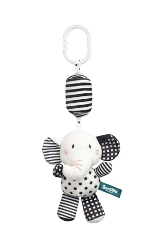 Sensillo - Kinderwagen Spielzeug Babys, Kinderwagenkette, Spielbogen Anhänger - Plüschtier Kinderbett, Babyschale, Spielzeug für Babys & Kleinkinder ab Geburt - Elefant Sensillo - Kinderwagen Spielzeug Babys, Kinderwagenkette, Spielbogen Anhänger - Plüschtier Kinderbett, Babyschale, Spielzeug für Babys & Kleinkinder ab Geburt - Elefant von Sensillo