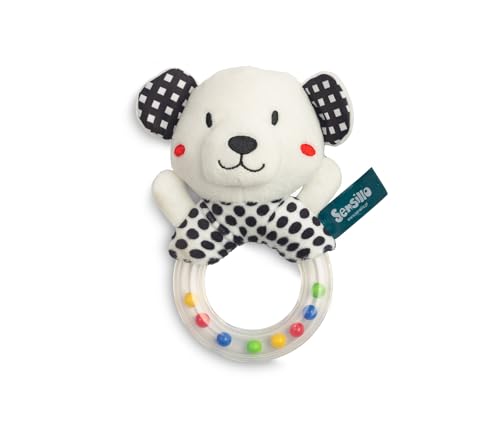 Sensillo - Rassel Baby, Kuscheltier Babyspielzeug mit Rassel - Motorikspielzeug für das spielerische Lernen - Plüschtier, Spielzeug für Babys & Kleinkinder ab Geburt - Teddybär von Sensillo
