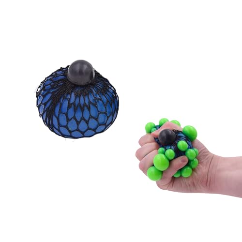 Sensory Toys Squishy Stress Mesh Ball Trainingszubehör, Erwachsene, Unisex, Multi (Mehrfarbig), Einheitsgröße von Sensory Toys