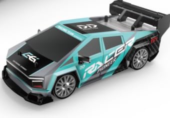 Sentasi 1:24 RC Drift-Rennfahrzeug 4WD - High-Speed-Sportmodell mit LED & Ersatzreifen - 30 Min Laufzeit inkl. USB-Ladung & Hindernissen - Für Kinder ab 8 & Erwachsene (Türkis) von Sentasi
