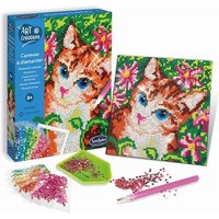 SentoSphere - Strasssteinbild Katze von SentoSphere