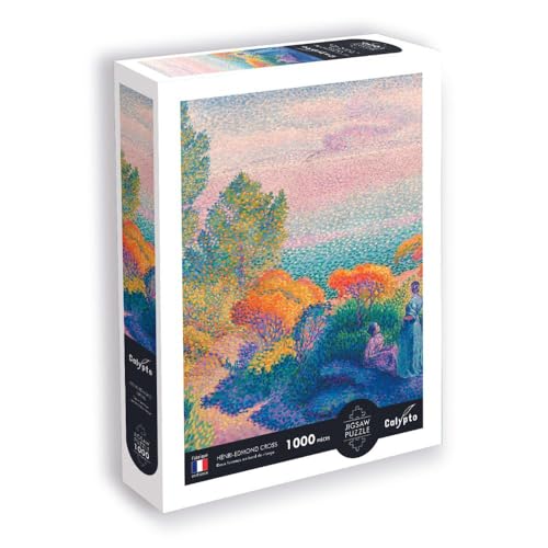 Calypto 3907008 Zwei Frauen am Ufer, 1000 Teile Puzzle mit Soft-Touch, Kunstpuzzle mit samtiger Oberfläche, für Erwachsene und Kinder ab 9 Jahren, Henri Edmond Cross, Nachauflage Calypto 3907008 Zwei Frauen am Ufer, 1000 Teile Puzzle mit Soft-Touch, Kunstpuzzle mit samtiger Oberfläche, für Erwachsene und Kinder ab 9 Jahren, Henri Edmond Cross, Nachauflage von Sentosphere