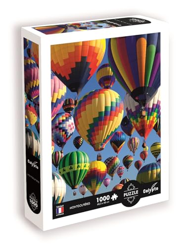 Calypto 3907109 Heißluftballone, 1000 Teile Puzzle mit Soft-Touch, farbenfrohes Puzzlemotiv mit samtiger Oberfläche, für Erwachsene und Kinder ab 9 Jahren, Nachauflage von Sentosphere