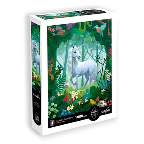 Calypto 3907152 Fantasiewald Einhorn, 1000 Teile Puzzle mit Soft-Touch, fantasievolles Motiv mit samtiger Oberfläche, für Erwachsene und Kinder ab 9 Jahren, Nachauflage Calypto 3907152 Fantasiewald Einhorn, 1000 Teile Puzzle mit Soft-Touch, fantasievolles Motiv mit samtiger Oberfläche, für Erwachsene und Kinder ab 9 Jahren, Nachauflage von Sentosphere