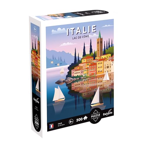 Calypto 3907306 Italien, 500 Teile Puzzle mit Soft-Touch, farbenfrohes Puzzlemotiv mit samtiger Oberfläche inkl. Puzzleposter, für Erwachsene und Kinder ab 8 Jahren, Comer See Calypto 3907306 Italien, 500 Teile Puzzle mit Soft-Touch, farbenfrohes Puzzlemotiv mit samtiger Oberfläche inkl. Puzzleposter, für Erwachsene und Kinder ab 8 Jahren, Comer See von Sentosphere