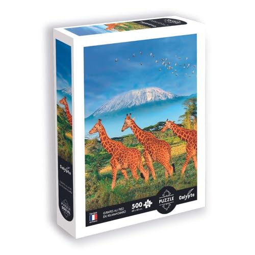 Calypto 3907351 Giraffen, 500 Teile XL-Puzzle mit Soft-Touch, große Puzzleteile mit samtiger Oberfläche, für Erwachsene und Kinder ab 8 Jahren, Afrika, Kilimandjaro, Nachauflage Calypto 3907351 Giraffen, 500 Teile XL-Puzzle mit Soft-Touch, große Puzzleteile mit samtiger Oberfläche, für Erwachsene und Kinder ab 8 Jahren, Afrika, Kilimandjaro, Nachauflage von Sentosphere