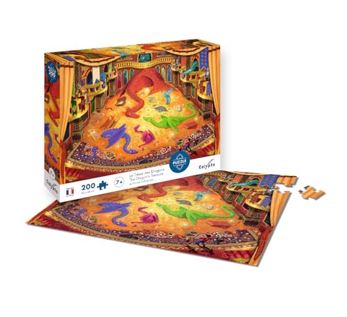 Calypto 3907406 Drachenschatz, 200 Teile Puzzle mit Soft Touch, Kinderpuzzle mit samtiger Oberfläche inkl. Puzzleposter, für Kinder ab 7 Jahren, Märchen, Nachauflage Calypto 3907406 Drachenschatz, 200 Teile Puzzle mit Soft Touch, Kinderpuzzle mit samtiger Oberfläche inkl. Puzzleposter, für Kinder ab 7 Jahren, Märchen, Nachauflage von Sentosphere