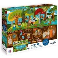 Calypto Waldtiere 2x24 Teile Puzzle Calypto Waldtiere 2x24 Teile Puzzle von Sentosphère