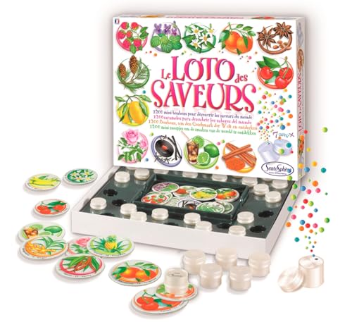 Sentosphère 3900107 Geschmackslotto, interaktives Sinnesspiel, 30 Geschmacksrichtungen, sensorisches Spiel für Erwachsene und Kinder ab 7 Jahren von Sentosphere