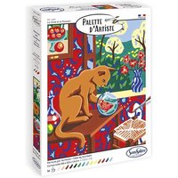 SENTOSPHÈRE - Malen nach Zahlen Katze und Fisch von Sentosphère