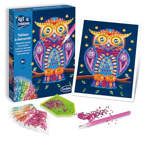 Sentosphère 3903256 Bastelset Strassstein-Bild, Motiv Eule, Kreativ-Set, DIY für Kinder und Erwachsene Sentosphère 3903256 Bastelset Strassstein-Bild, Motiv Eule, Kreativ-Set, DIY für Kinder und Erwachsene von Sentosphere